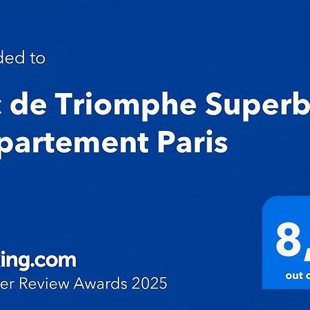 Arc De Triomphe Superbe Appartement Paris Free Netflix Exteriör bild